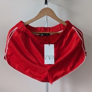 BNWT Zara Red Swim Shorts
